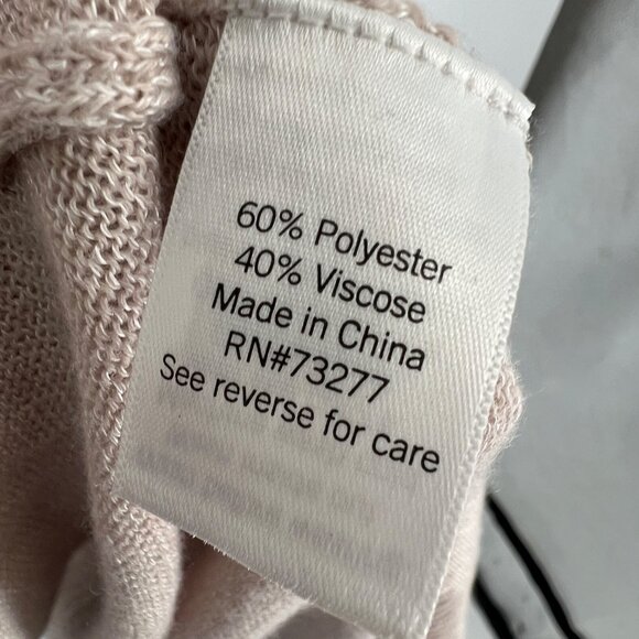 Nine West Open Front Cardigan Beige Lightweight Knit Size 1X - Picture 9 of 11